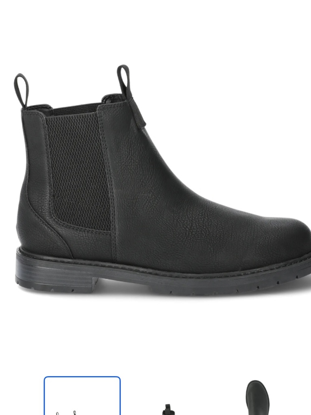 NIB Portland Men's Black Chelsea Boots - Pull-On